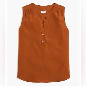 J. Crew Women's Orange Sleeveless Top